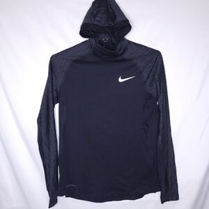 Nike Pro Training Hoodie Mens Medium Black Therma